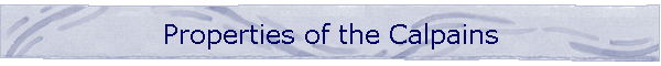 Properties of the Calpains