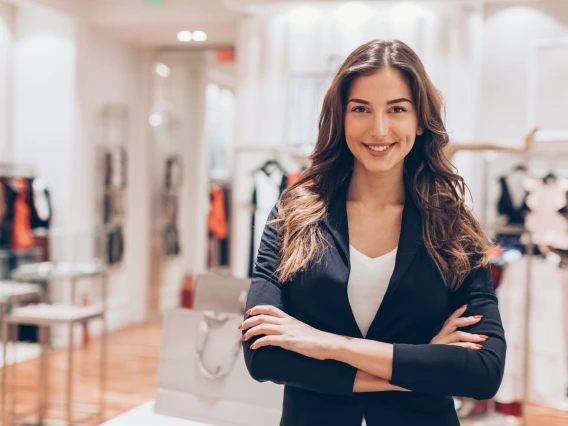 Retailing and Consumer Science student interning at a local shop