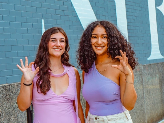 NYFW 2023, Lailaa McClendon and Gina D'Onofrio, Norton School, Fashion Week, Fashion Major