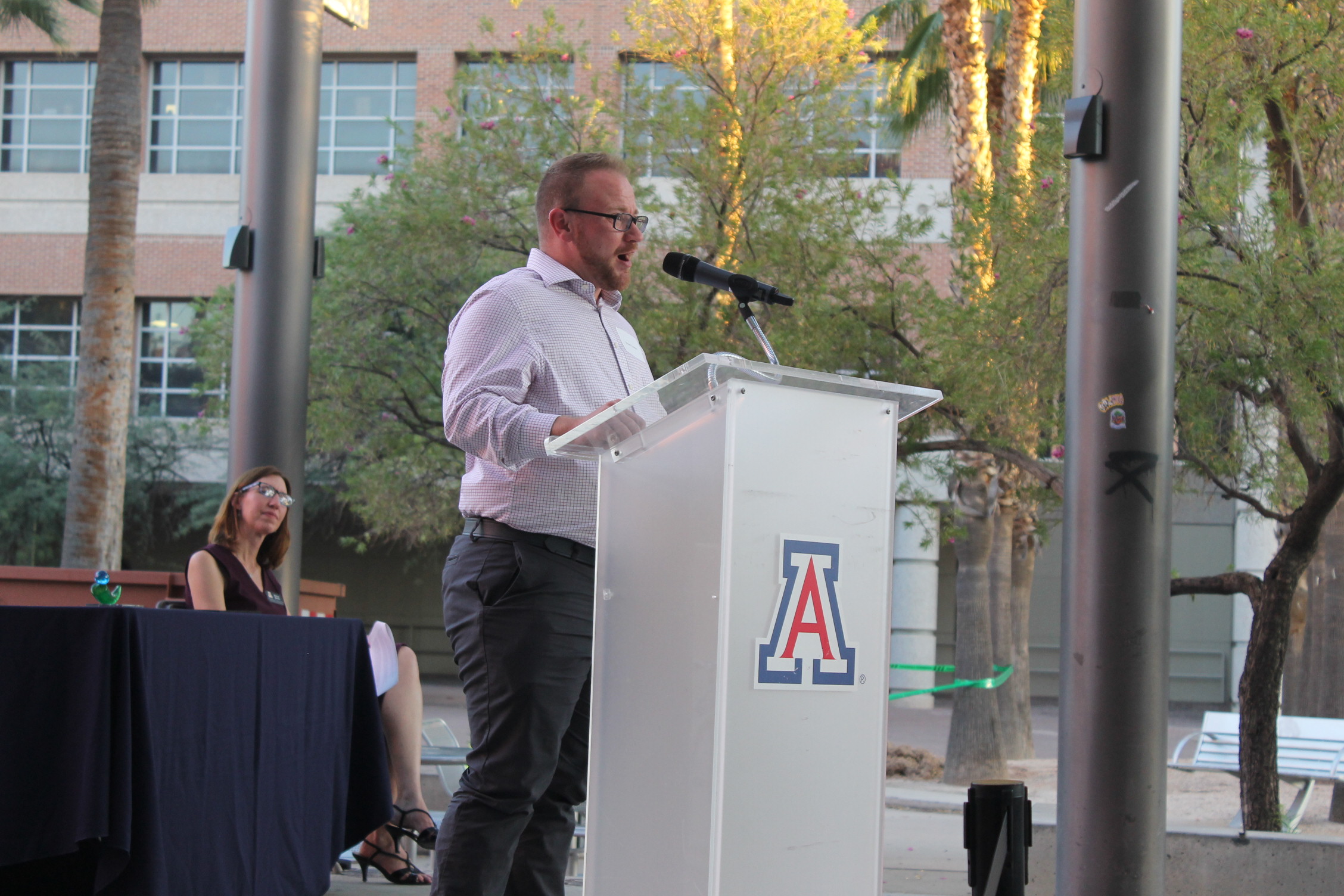 Russell Toomey introduces the Youth Vision Award Winner