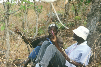 Photo of men talking