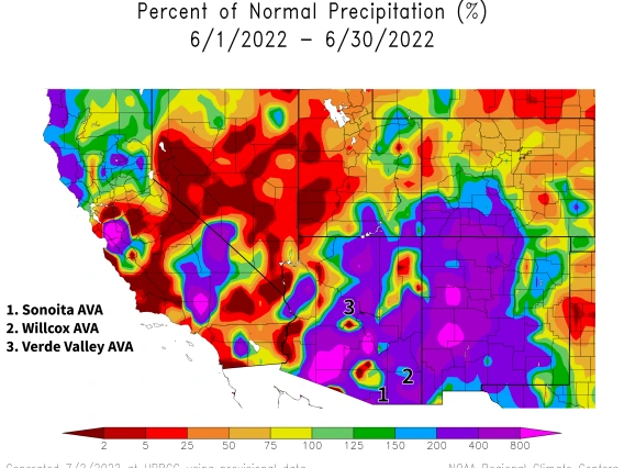 2022 June precipitation map