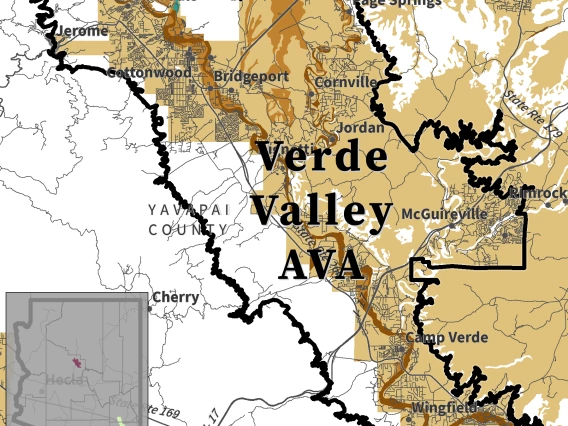 map of soil drainage class for Verde Valley AVA