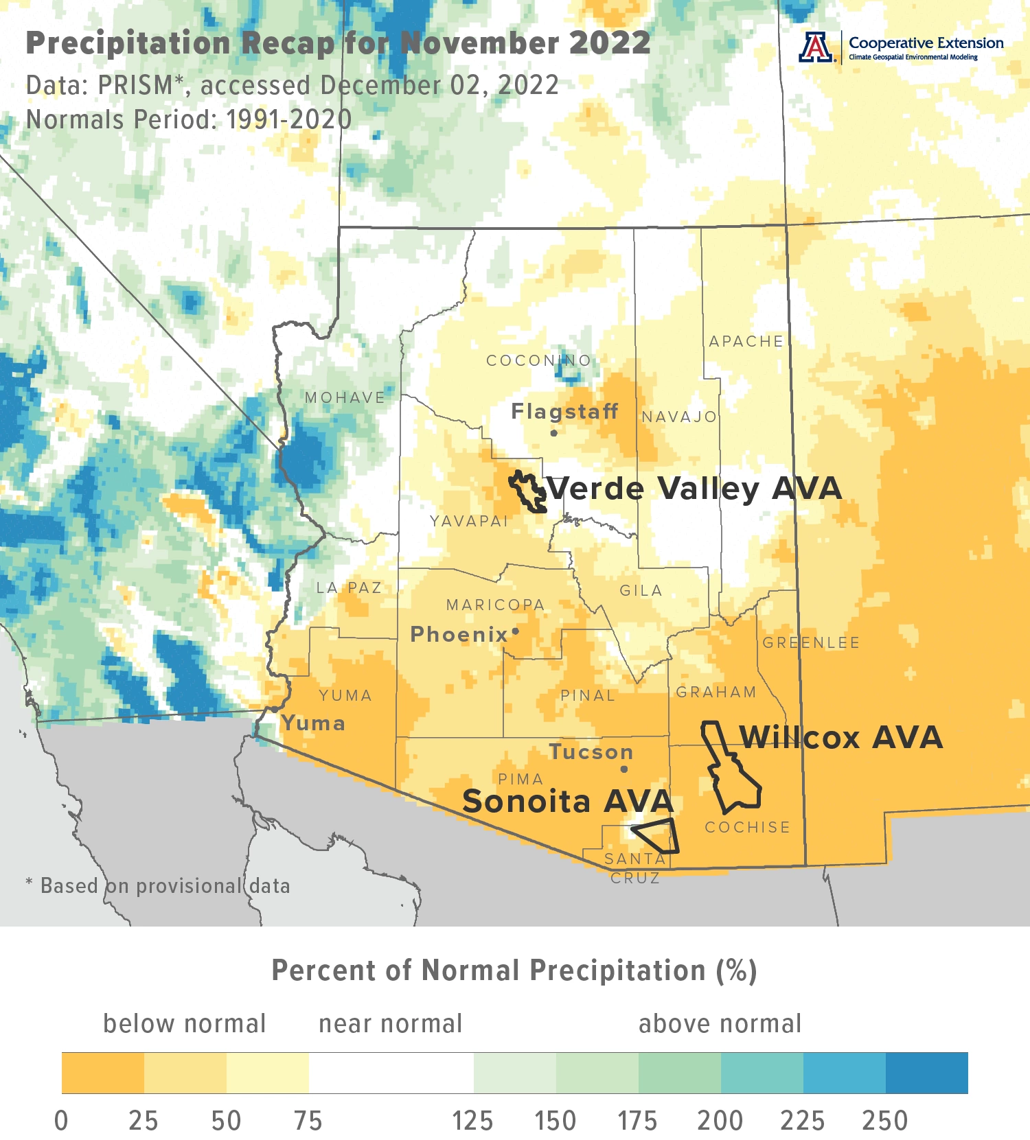 November 2022 precipitation map