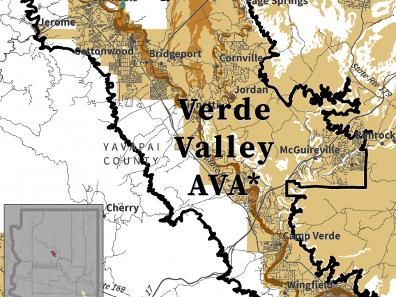 map of soil drainage class for proposed Verde Valley AVA