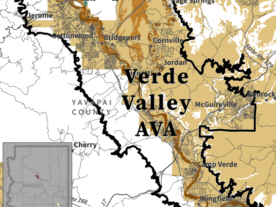 map of soil drainage class for Verde Valley AVA