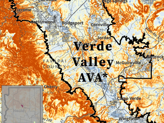 Slope map for proposed Verde Valley AVA