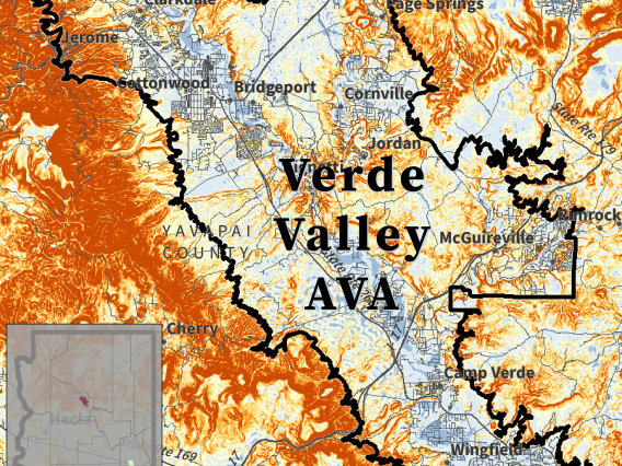 Slope map for Verde Valley AVA