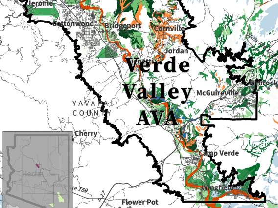 map of soil texture for Verde Valley AVA