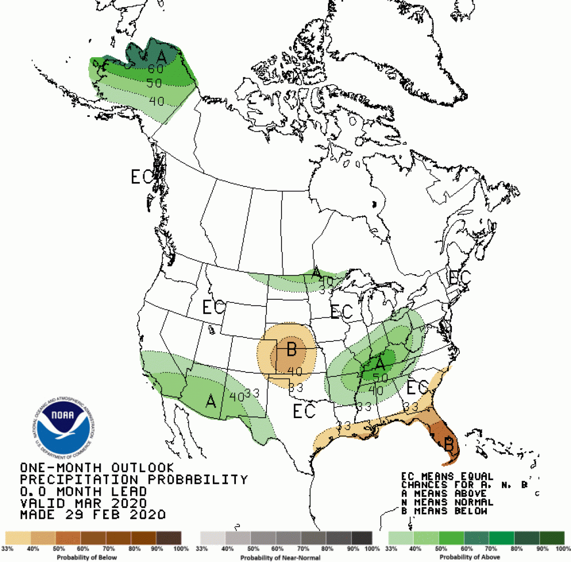 2020 March precipitation outlook map