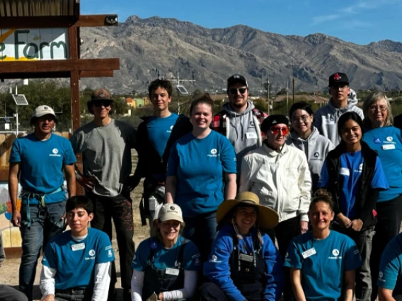 Tucson Village Farm peace corps volunteers on MLK Day 2023