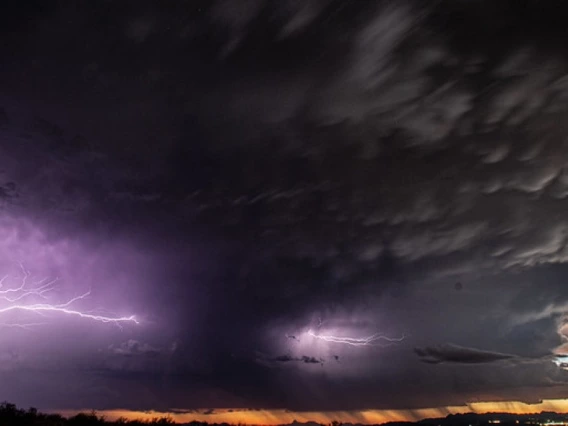 Photo of monsoon clouds and thunder