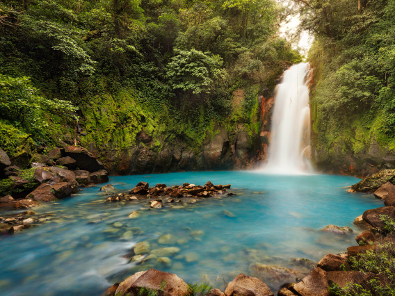A water fall in Costa Rica.