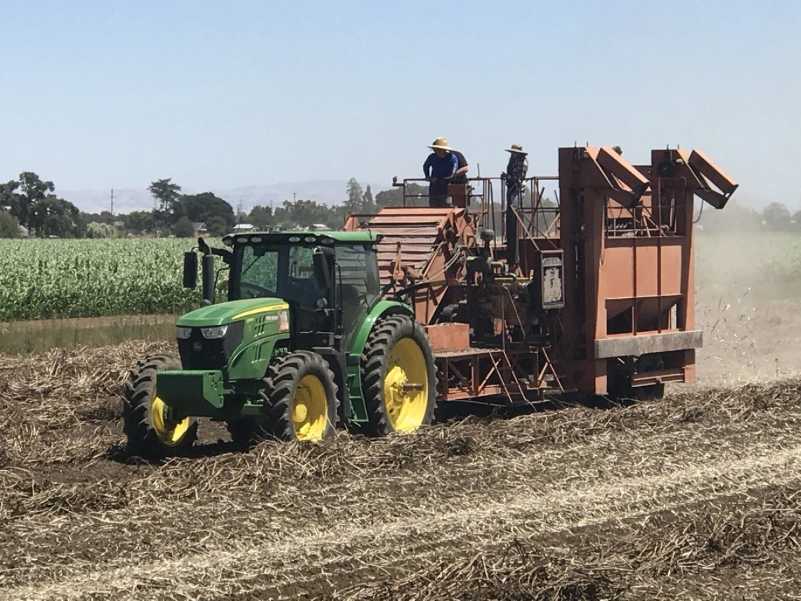 Amanda Bogden and tractor