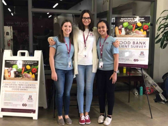 Students are often the face of UArizona community-engaged research, such as this partnership with the Community Food Bank of Southern Arizona.