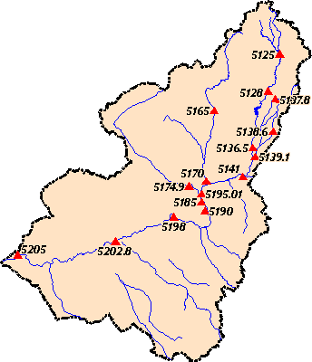 Image Map of available Real-Time Sites in the Lower Gila River Basin